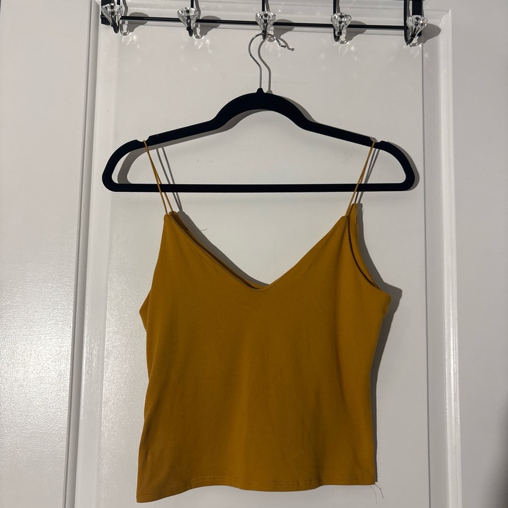 gaze Mustard Spaghetti Strap Camisole